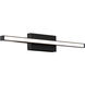 Parallax LED 18 inch Black Bath Vanity & Wall Light, dweLED