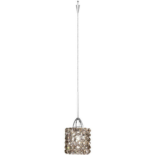 Eternity Jewelry LED 3 inch Chrome Pendant Ceiling Light in Black Ice, Quick Connect