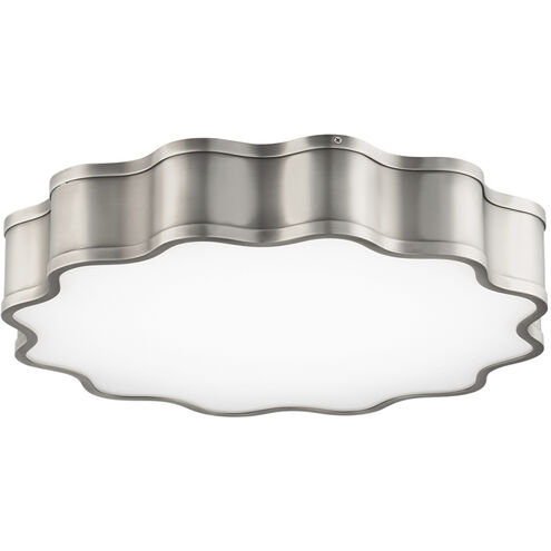 Vaughan LED 20 inch Brushed Nickel Flush Mount Ceiling Light, dweLED