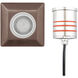 Inground Recessed Light 12 4 watt Stainless Steel Coated in Bronze Path Indicator Light in 2700K Warm LED, WAC Landscape