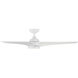 Sonoma 56 inch Matte White Downrod Ceiling Fans, Smart Fan