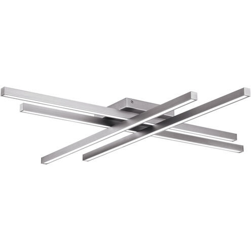 Parallax LED 32 inch Brushed Nickel Flush Mount Ceiling Light, dweLED