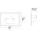 Tyler 120 3.8 watt Black Step and Wall Lighting in 3000K, WAC Lighting