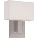 Manhattan Wall Sconce Wall Light in Brushed Nickel, dweLED
