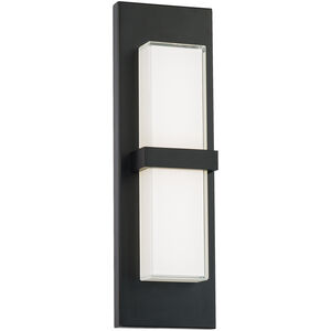 Bandeau LED 16 inch Black Outdoor Wall Light in 3500K, dweLED
