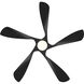 Swirl 5 54 inch Matte Black Downrod Ceiling Fan