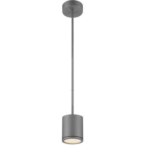 Tube LED 5 inch Graphite Mini Pendant Ceiling Light