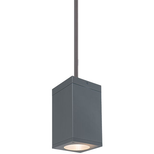 Cube Arch LED 5 inch Graphite Outdoor Pendant in Spot, 85, 4000K