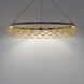 Lacey LED 27.13 inch Black and Gold Pendant Ceiling Light, dweLED