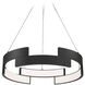 Trap LED 27 inch Black Pendant Ceiling Light, dweLED