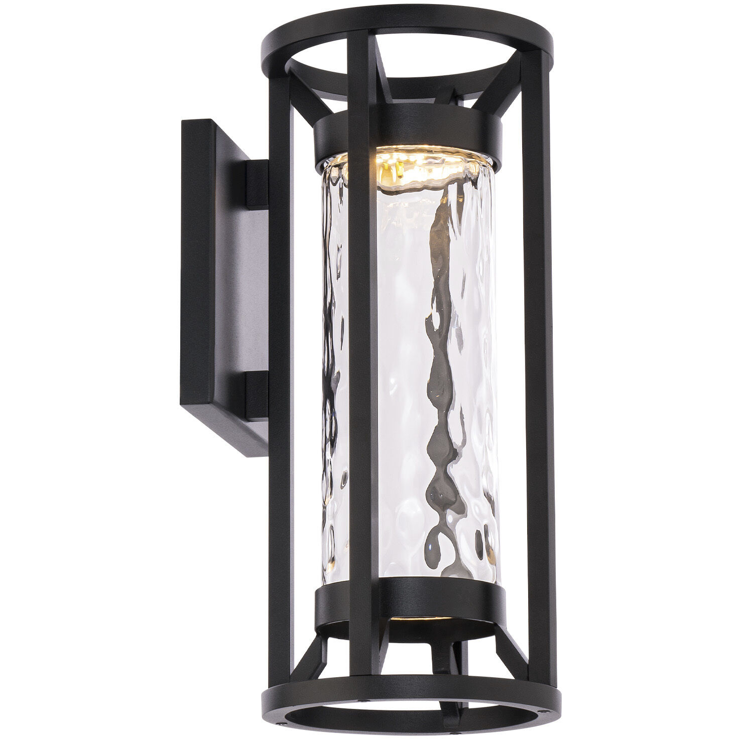 Roslyn LED 14 inch Black Outdoor Wall Light, dweLED