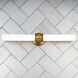 Juliet LED 27 inch Aged Brass Bath Vanity & Wall Light, dweLED