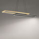 Double Entendre Linear Pendant Ceiling Light in 4000K, dweLED