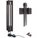 Chamber 12 5.5 watt Black Bollard Light in 2700K Warm LED, WAC Landscape