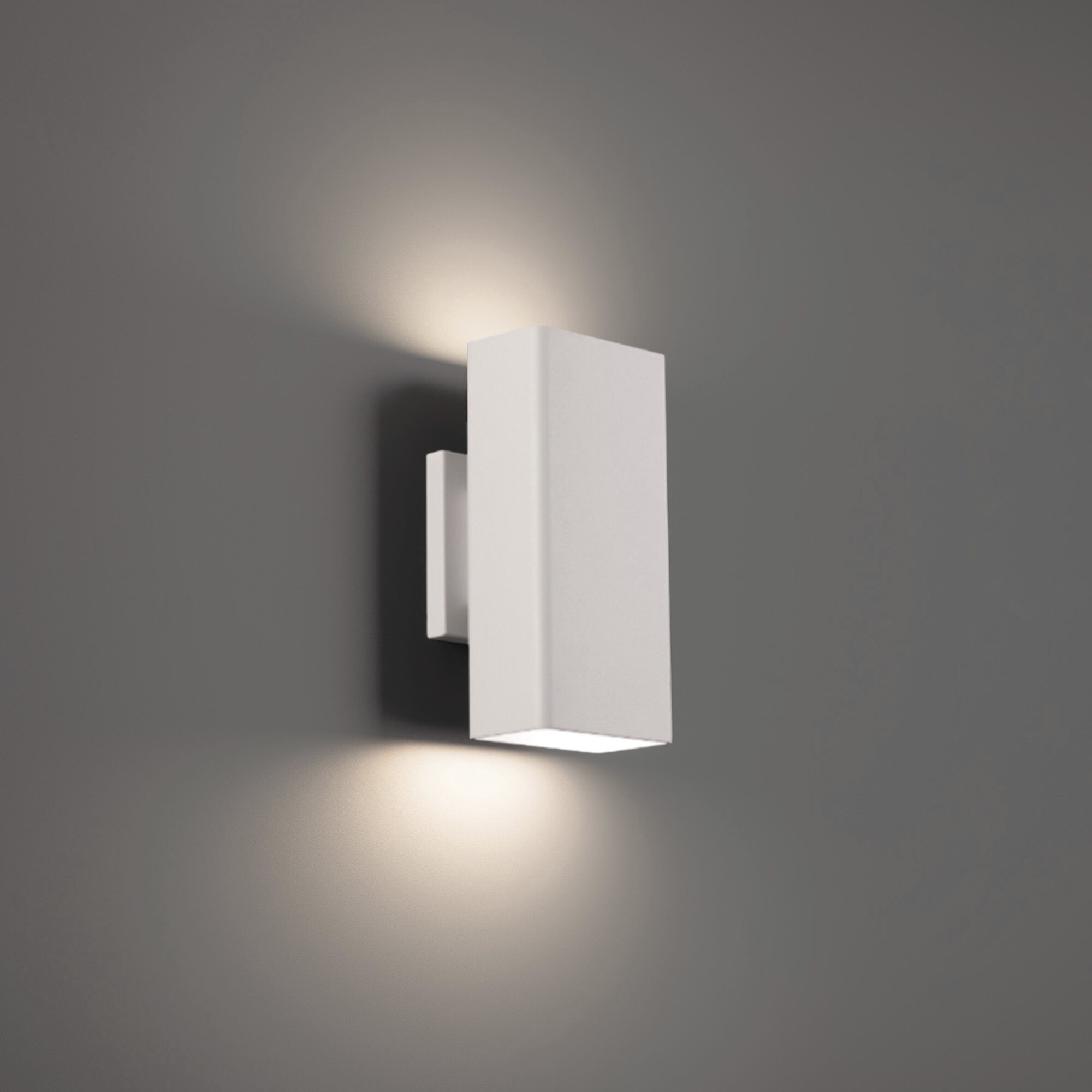Edgey LED 10 inch White Outdoor Wall Light in 4000K, dweLED
