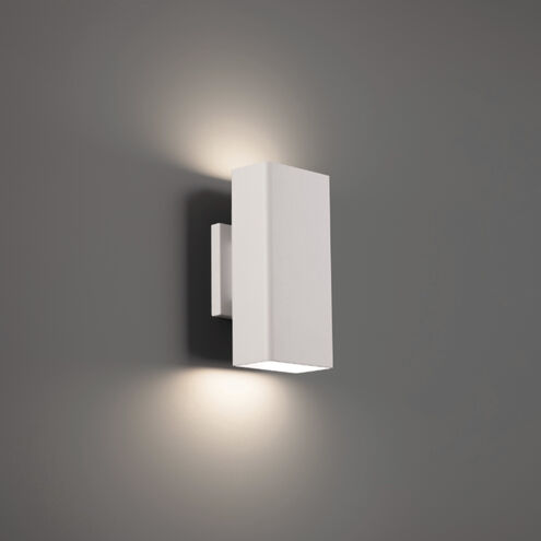 Edgey LED 10 inch White Outdoor Wall Light in 4000K, dweLED