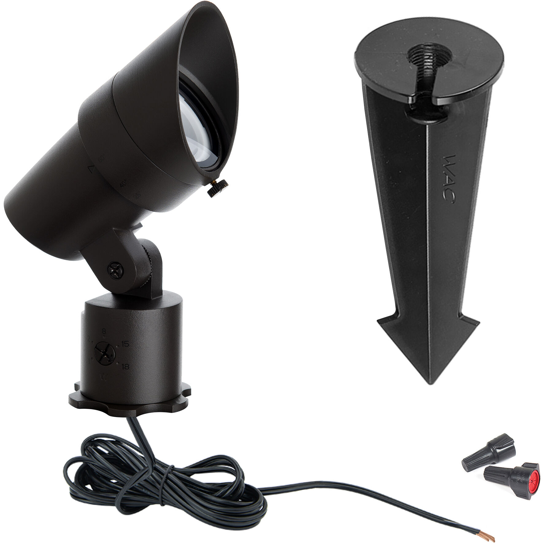 WAC Lighting 5011-40BK Tyler Black 18 watt LED Spot and