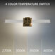 Ripple LED 4.75 inch Aged Brass Bath Vanity & Wall Light in 2700K, dweLED