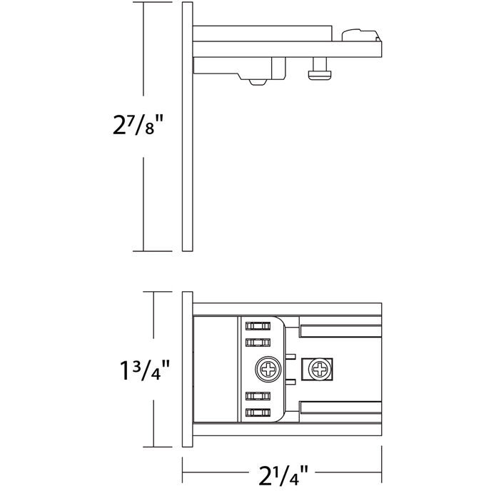 Ventrix Black Track Component Ceiling Light