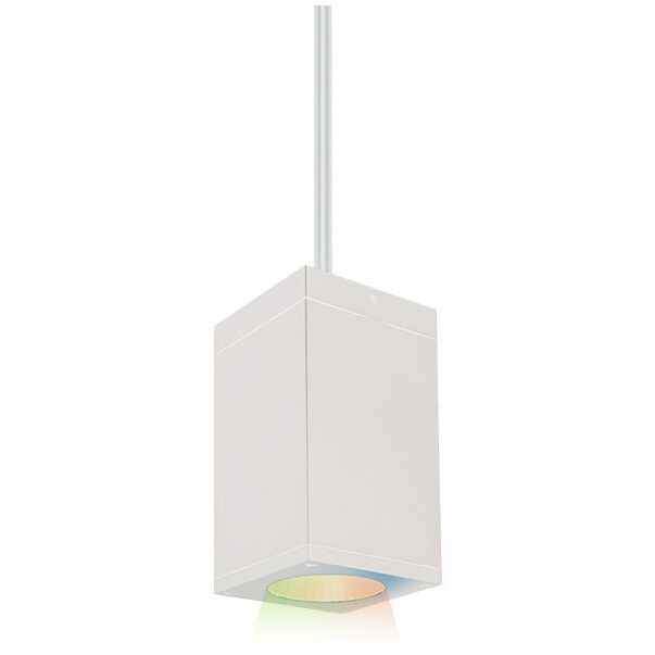 Cube Arch Graphite Mini Pendant Ceiling Light in Narrow, 90, Color Changing