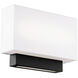 Maven 1 Light 1.5 inch Black Wall Sconce Wall Light, dweLED