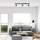 Charge 1 Light 120 Black Track Head Ceiling Light in 6, H Track Fixture