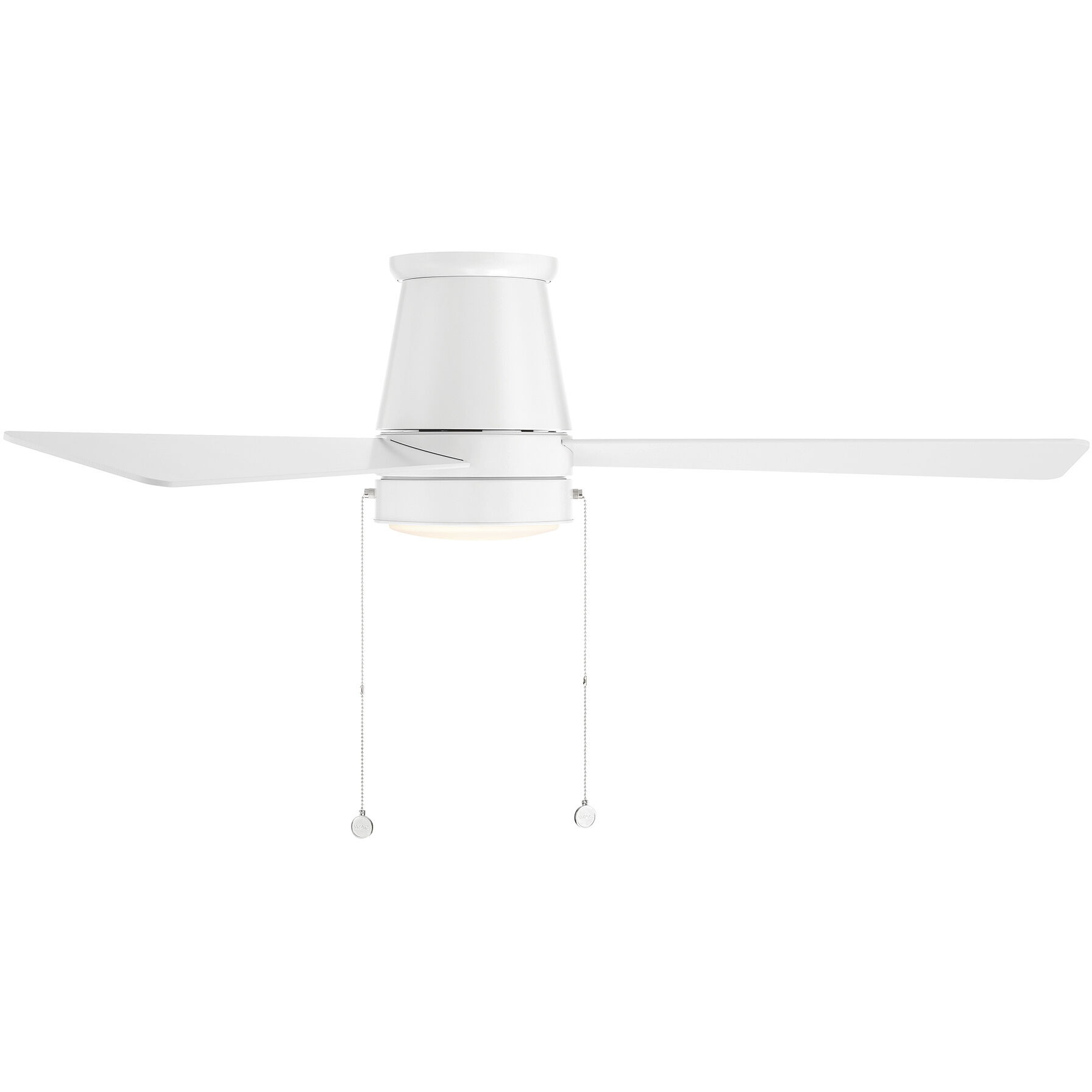 Hug 52 inch Matte White Flush Mount Ceiling Fan