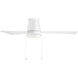 Hug 52 inch Matte White Flush Mount Ceiling Fan