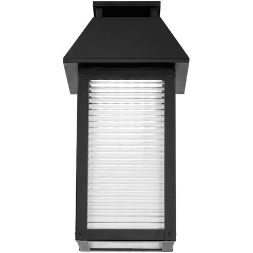 Faulkner LED 18 inch Black Outdoor Wall Light, dweLED
