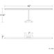 Reed 29.8 watt 42 inch Brushed Nickel Picture Light Wall Light
