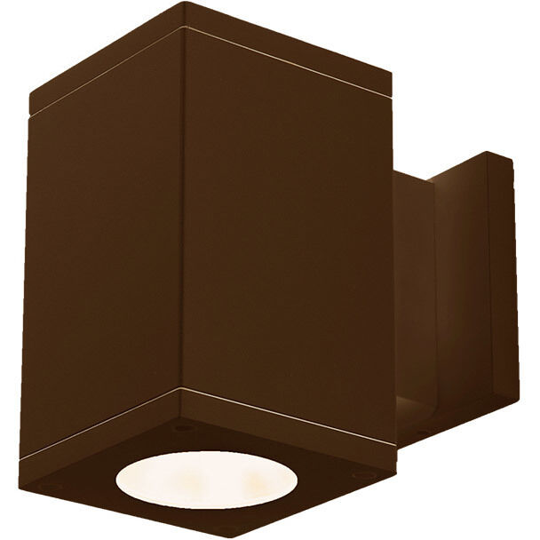 Cube Arch LED 4.5 inch Bronze Sconce Wall Light in Flood, 90, 2700K, Away From Wall