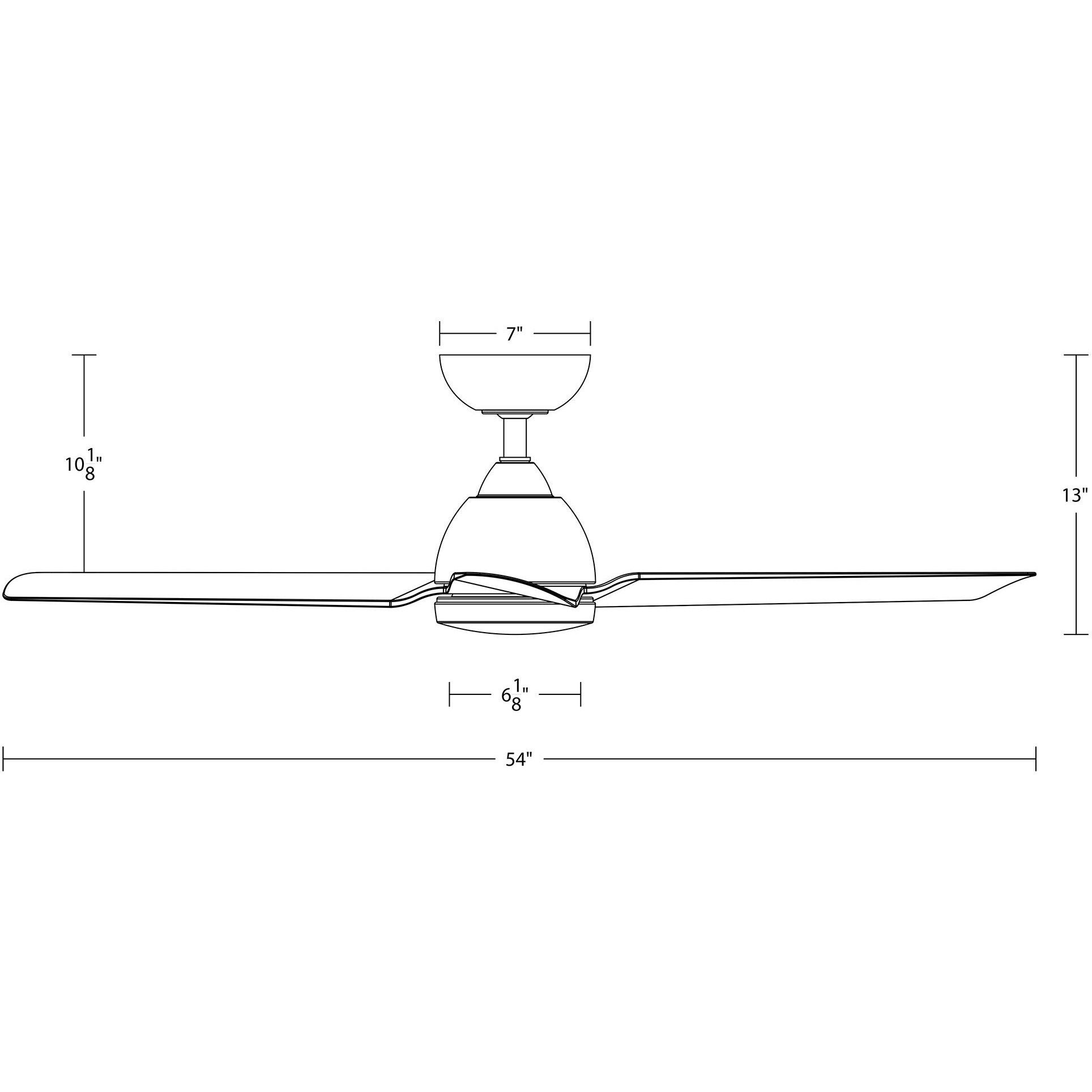 Mocha 54 inch Oil Rubbed Bronze Downrod Ceiling Fans, Smart Fan