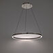 Huxley LED 23.38 inch Black Chrome Pendant Ceiling Light in 3000K, dweLED