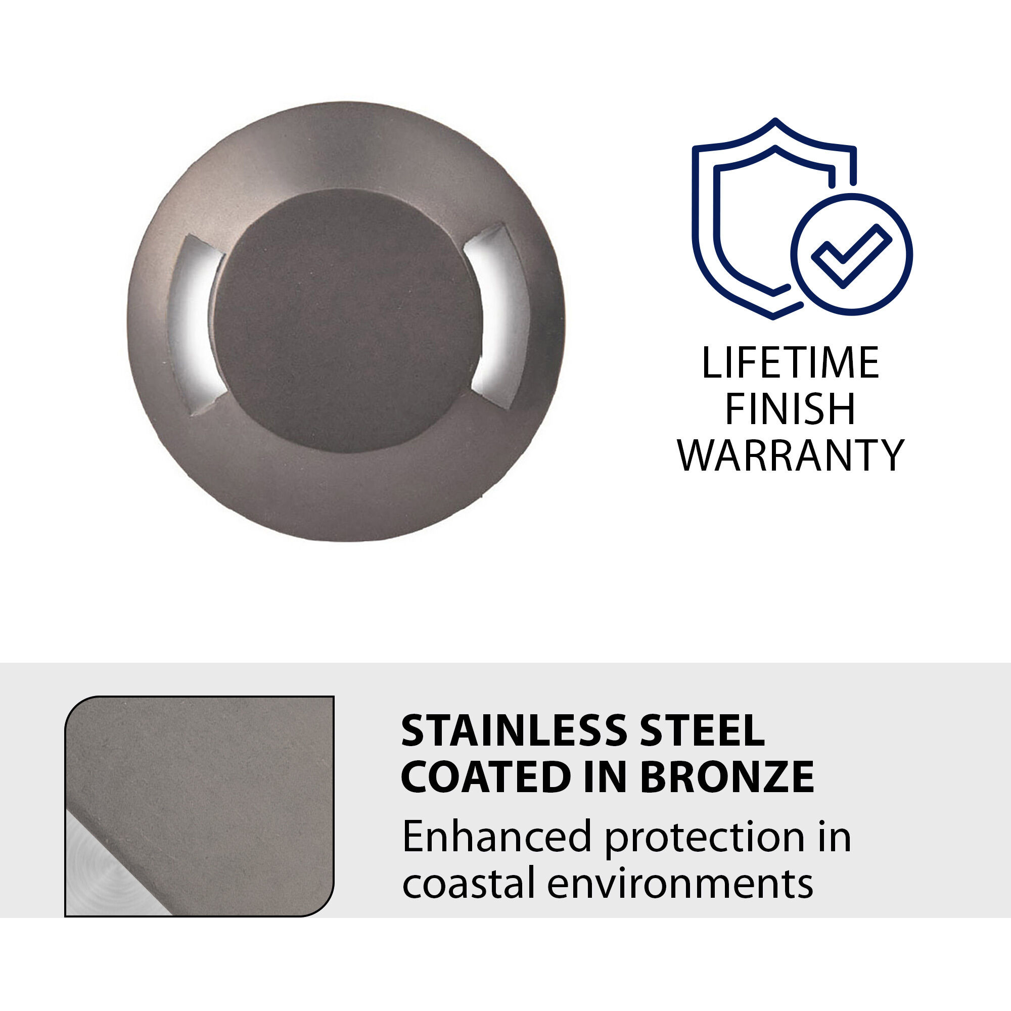 Tyler 12 4.1 watt Stainless Steel Coated in Bronze Path Lighting in 3000K, Bronzed Stainless Steel, WAC Landscape