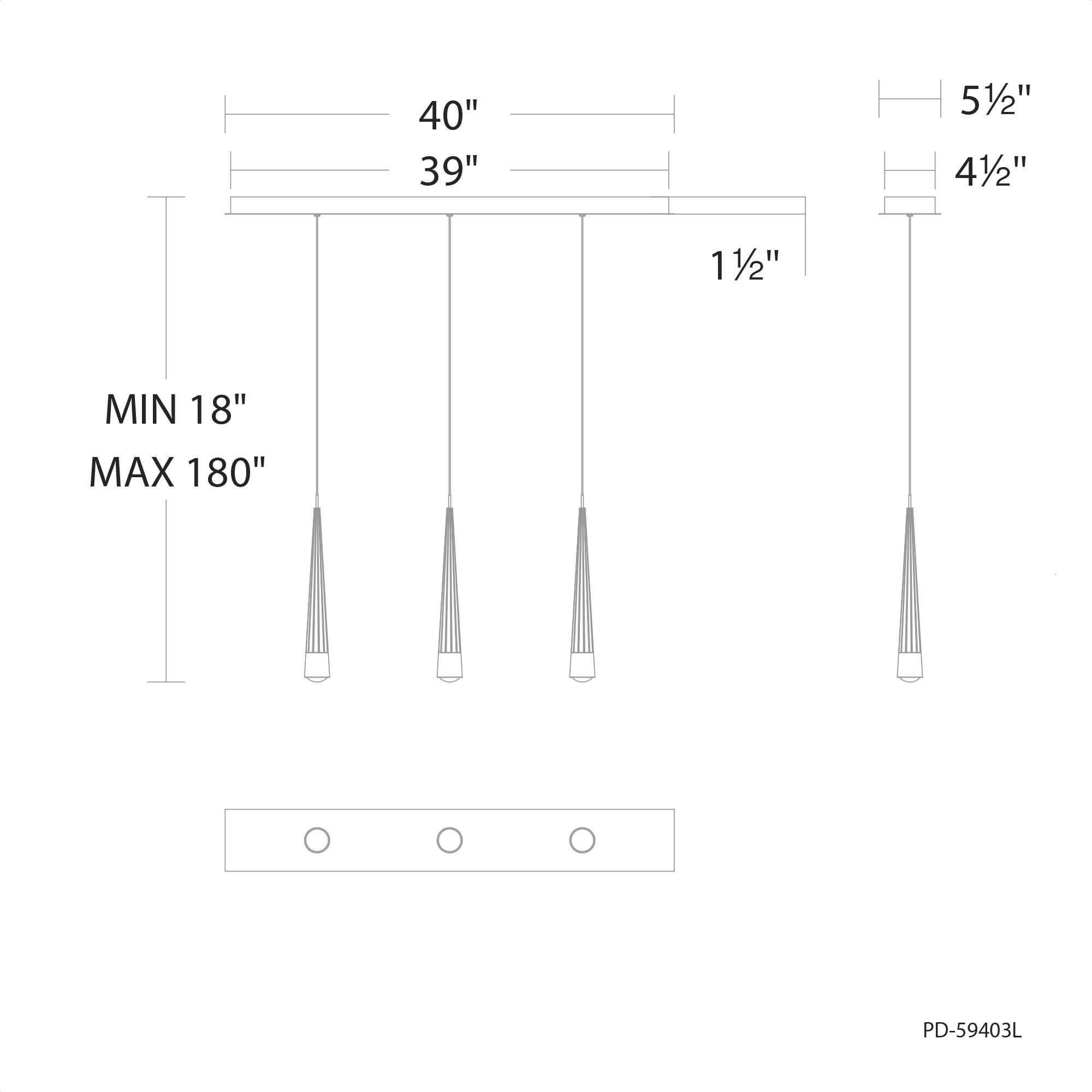Quill LED 8 inch Aged Brass Multi-Light Pendant Ceiling Light, dweLED