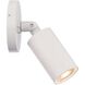Cylinder LED 5.06 inch White Outdoor Wall Light
