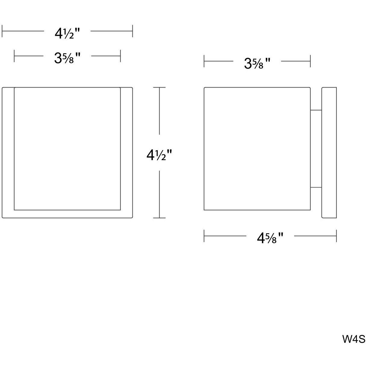 Zoron LED 4.25 inch Black Outdoor Wall Lighting