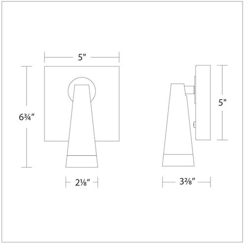 Arne Reading Light Wall Light in Black Brushed Nickel, dweLED