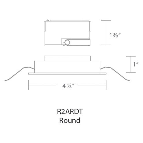 Aether Brushed Nickel Recessed Downlight in 85, 4000K