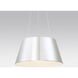 Vida LED 23.56 inch Brushed Aluminum Pendant Ceiling Light in 240in, dweLED