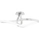 Mobius LED 9.88 inch Chrome Semi-Flush Mount Ceiling Light, dweLED