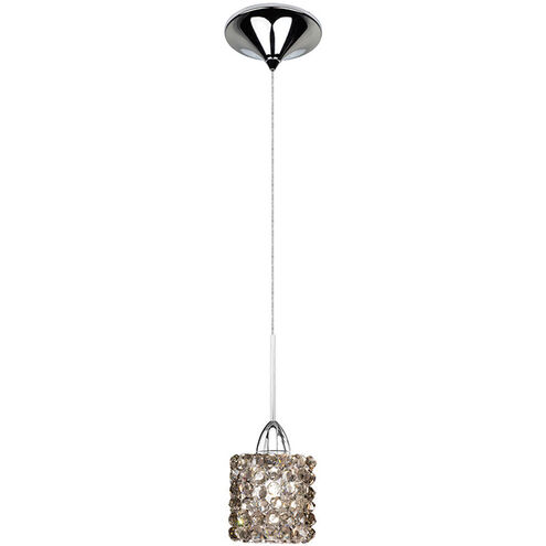 Eternity Jewelry LED 3 inch Chrome Pendant Ceiling Light in Black Ice, Canopy Mount MP