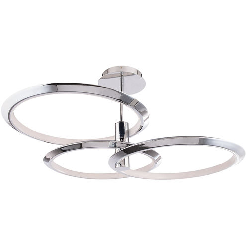 Solaris LED 40 inch Chrome Pendant Ceiling Light, dweLED