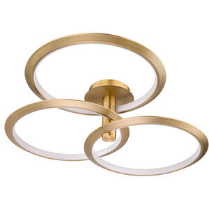 Solaris LED 40 inch Aged Brass Pendant Ceiling Light, dweLED