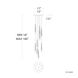 Quill LED 17 inch Chrome Multi-Light Pendant Ceiling Light, dweLED