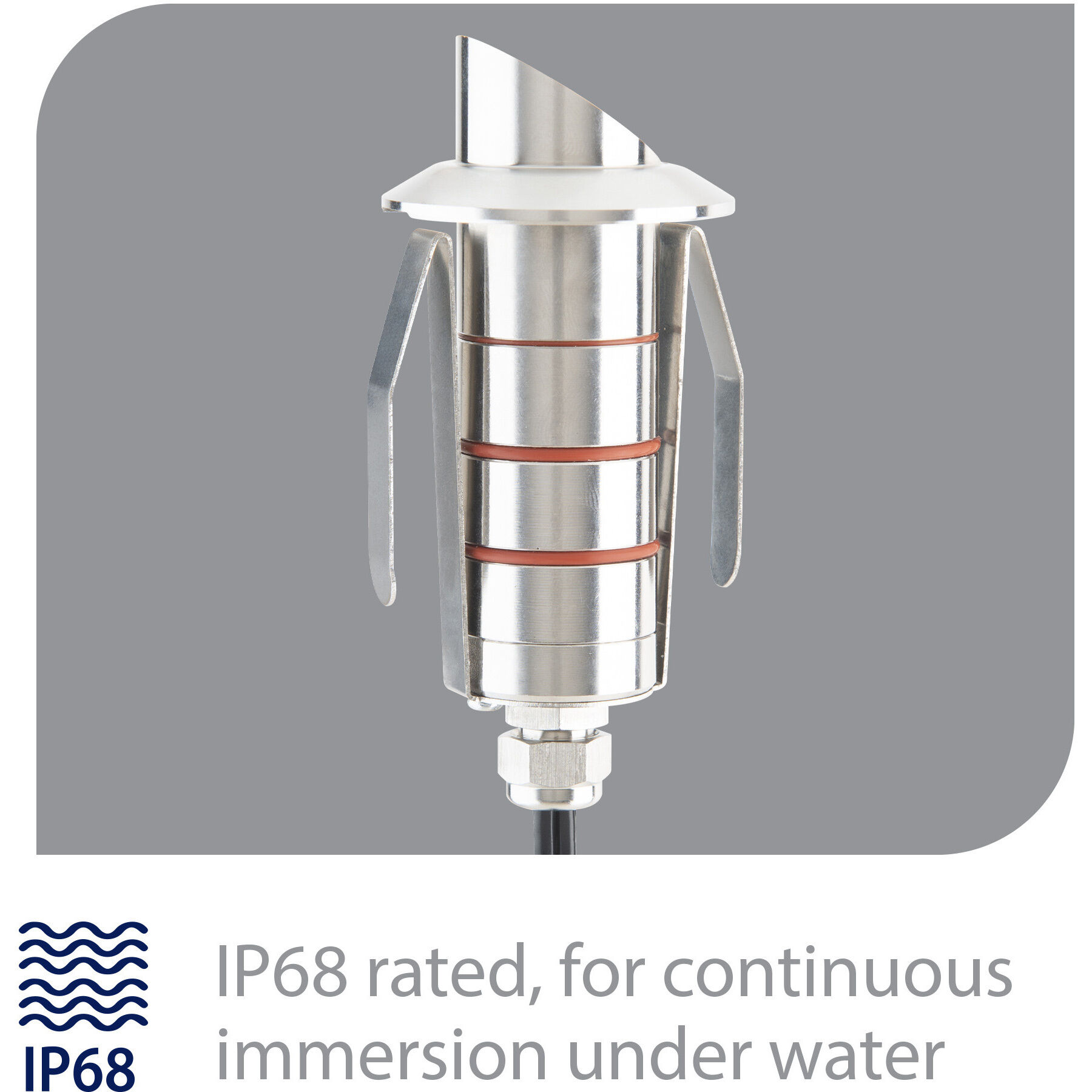 Tyler 12 2 watt Stainless Steel Path Lighting in 2700K, WAC Landscape