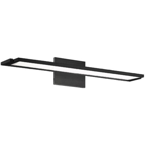 Line LED 24 inch Black Bath Vanity & Wall Light, dweLED