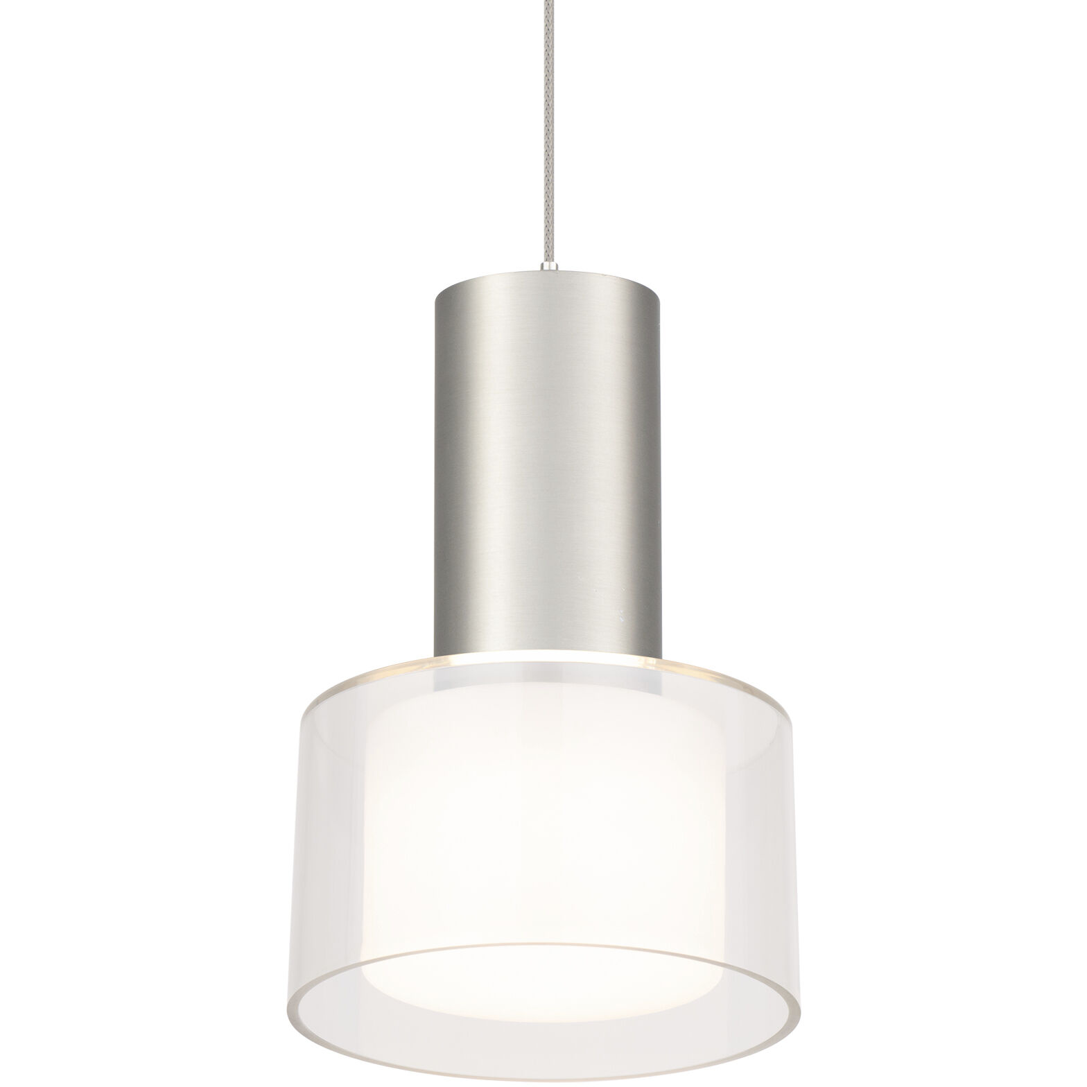Twist-N-Lite LED 5 inch Brushed Nickel Mini-Pendant Ceiling Light, WAC Limited