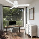 Hug 52 inch Matte White Flush Mount Ceiling Fan