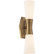 Locke LED 4.88 inch Aged Brass Bath Vanity & Wall Light, dweLED